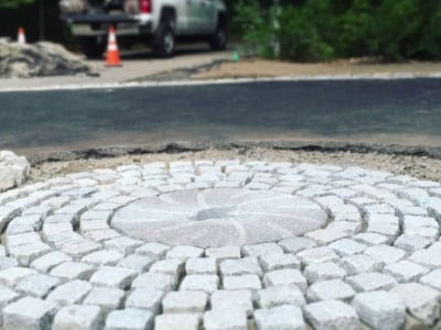 Maidstone Paving Contractors Laying Cobblestones in Maidstone